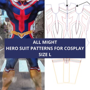 COSPLAY PATTERNS - All Might hero suit SIZE L