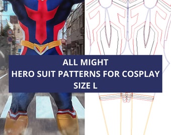 COSPLAY PATTERNS - All Might hero suit SIZE L