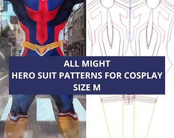 COSPLAY PATTERNS - All Might hero suit SIZE M