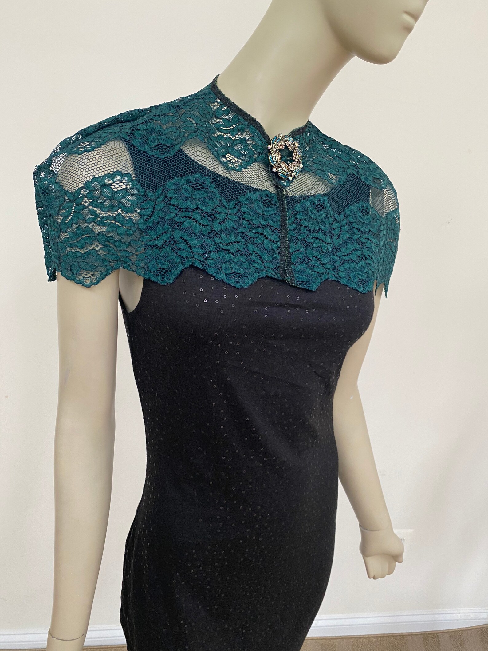 sheer green cape