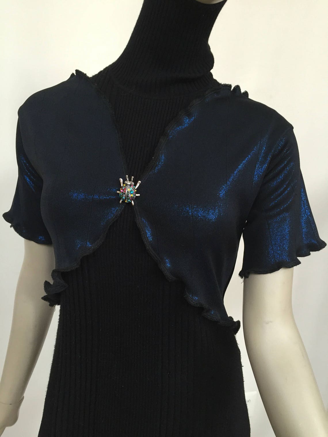 Royal Blue Lurex Shrug. Women's Elegant Evening Shrug. Etsy