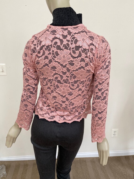 pink lace jacket