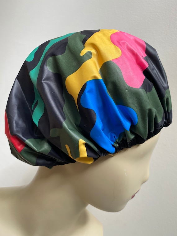 Camouflage best sale shower cap