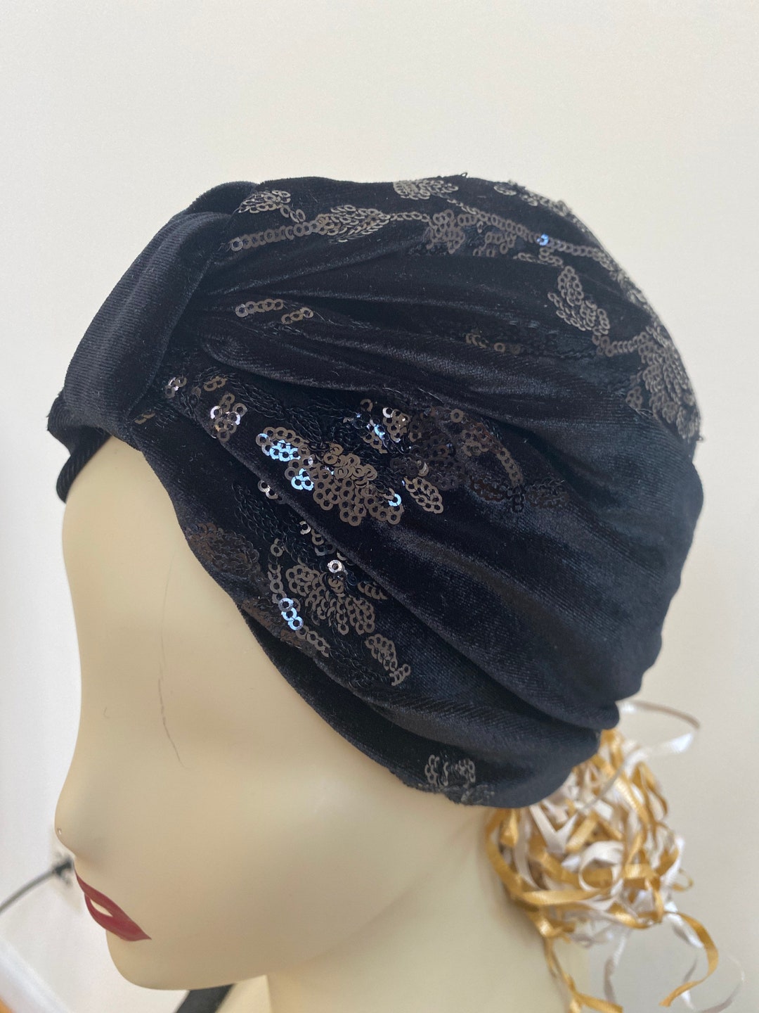 Chapeau Indien En Velours Pour Femme Chapeau Rétro Perles Perles Hiver