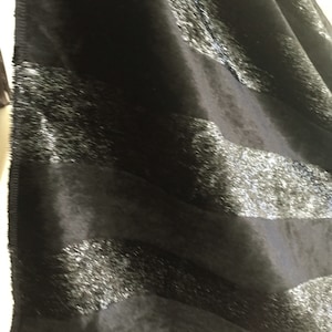 Sparkly Black Silk Velvet Wrap Scarf. Women&#39;s Genuine Silk Scarves. Elegant Plush Velvet Silk Shawls. Glittery Black Wraps. Gifts for Her.