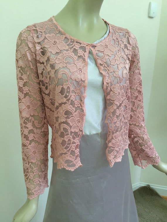 blush pink lace