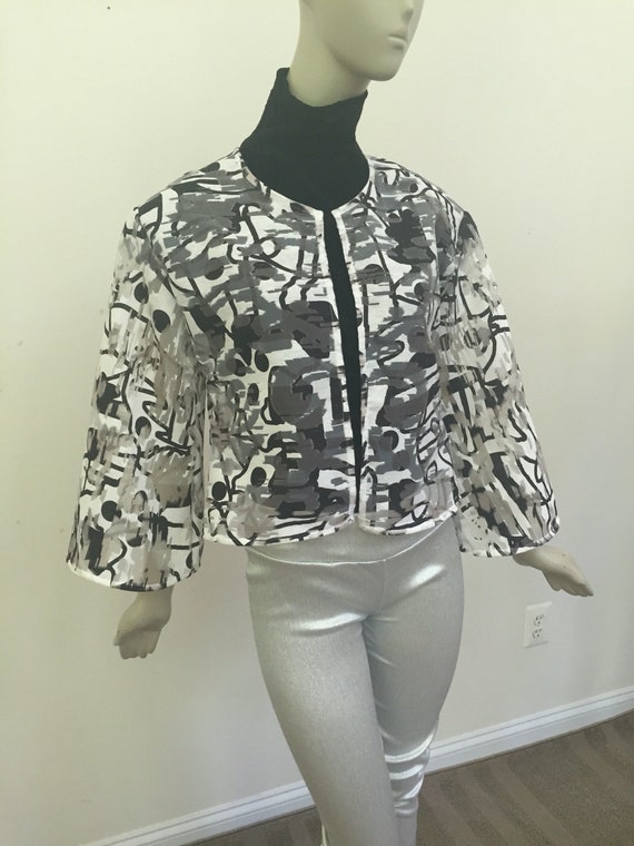 white organza jacket