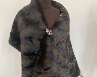 Faux Mink Fur Cover. Warm Winter Wrap for Women. Cold Weather Scarf for Women. Gifts for Her.