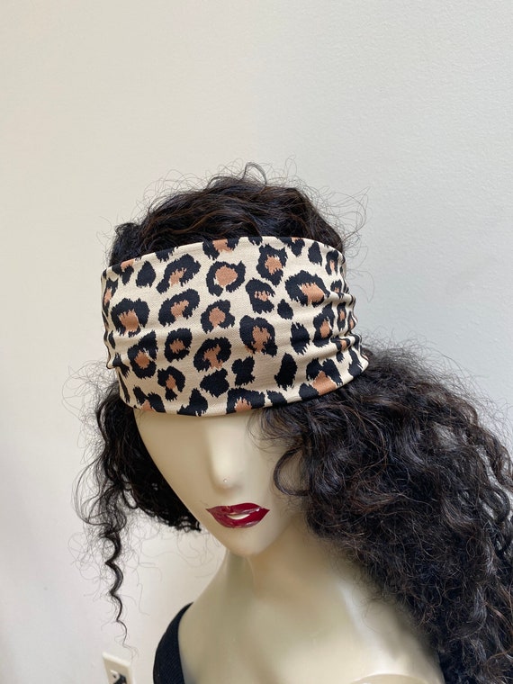 Samt-Haarbänder Elastisch – Leopardenmuster, 10,9 Cm, Vielseitig Für Party & Alltag