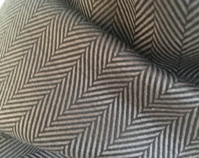 Gentleman's Gray Herringbone Rayon Scarf. Men's Striped Polyester Scarves. Rectangular Scarf. Traditional Scarves. Gifts for Men.