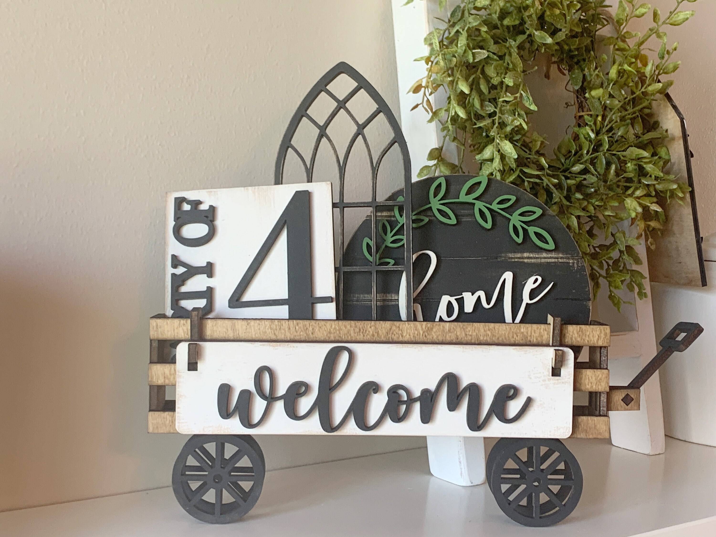 Interchangeable wagon | Countertop interchangeable decor | small spac…