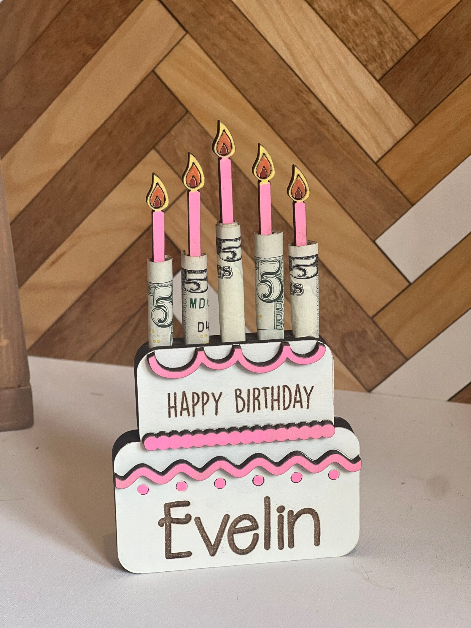 Personalized Birthday Money Holder Birthday Gift Birthday Etsy