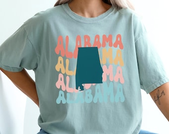 Alabama Shirt • Retro State Pride Tee • Comfort Colors