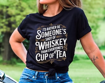 Funny Whiskey Lover Shirt, Graphic Tee, Bourbon Drinker Gift