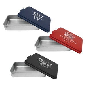 9x13 Aluminum Cake Pan with Engraved Lid