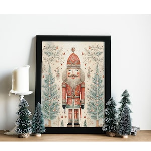 Counted Cross Stitch Pattern: "Nutcracker 1" Art,   Printable PDF, 18 count Instant Download PDF Files, Chart