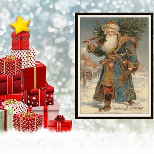Kreuzstichmuster: Vintage Weihnachtskarte Kreuzstichmuster, 14 Count UND 18 Count Sofortiger Download PDF-Dateien
