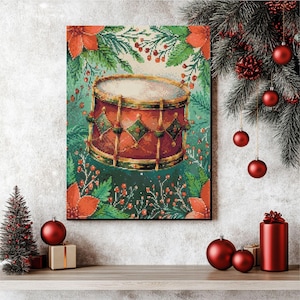 Korsstygnsmönster: "Nötknäpparsvitens trumma" Ett sagoboksmönster inspirerat av den älskade julbaletten PDF