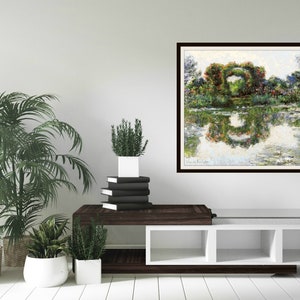 Schema punto croce contato: Schema stampabile Fine Art di Claude Monet, 14 conteggi E 18 conteggi Download istantaneo di file PDF, schema punto croce