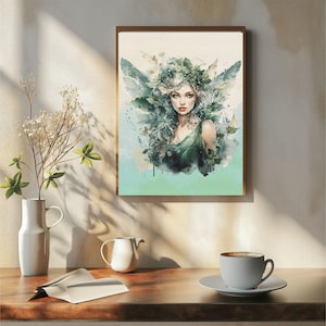 Kreuzstich-Muster: Woodland Fairy 11 - Art, printable PDF, 18-Count Instant Download PDF-Datei, Stickmuster, St. Patrick&#39;s Day