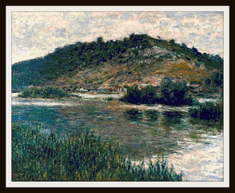 Counted Cross Stitch Pattern: Claude Monet Fine Art Printable - Etsy