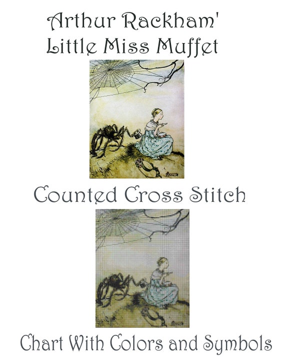 Counted Cross Stitch Pattern: Arthur Rackham Miss | Etsy