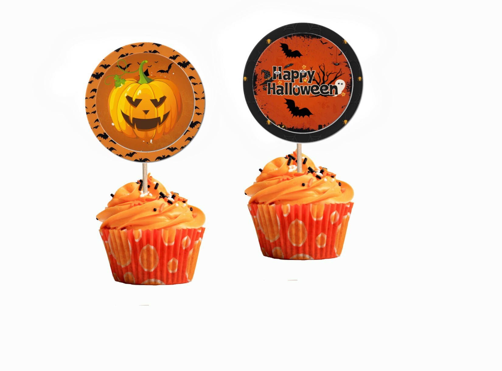 24 Pieces Halloween Cupcake Toppers Picks for Birthday Special - Etsy