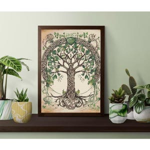 "Kreuzstichmuster ""keltischer Baum des Lebens 1"", druckbare PDF-Datei, 18-Count, Sofort-Download, PDF-Datei, Tabelle, St. Patrick's Day."