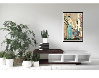 Counted Cross Stitch Pattern: Art Deco Pattern Large Print,  Printable ,  18 count Instant Download PDF Files, Cross Stitch Chart
