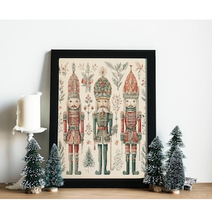 Counted Cross Stitch Pattern: &quot;Nutcracker 3&quot; Art,   Printable PDF, 18 count Instant Download PDF Files, Chart