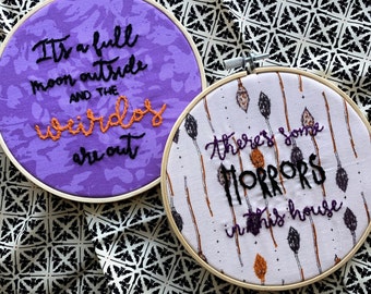 embroidery ENDTHEBACKLOG floral hand embroidered hoop art gift for her made to order feminist gift all men are cremated equal