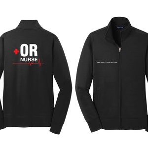 Operating Room Nursing Embroidery Jacket OR Nurse Custom Jacket 