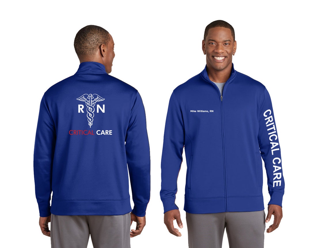 Men RN Critical Care Nurse Jacket I RN Critical Care Etsy