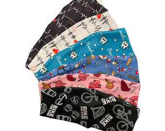 Headband with Buttons | Woman Stretch Headbands | Button Headband | Nurse Gift