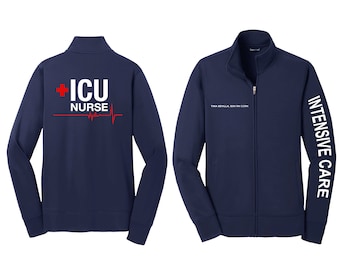 Intensive Care Nurse Jacket ICU Nurse Embroidery Jacket