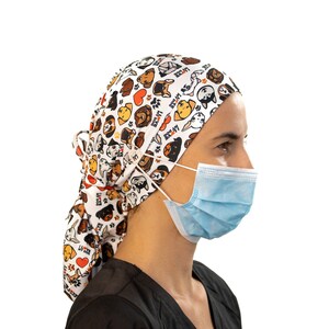 Paardenstaart Scrub Cap| Vrouwen Scrub Caps | Chirurgie Cap | Scrub hoeden voor vrouwen