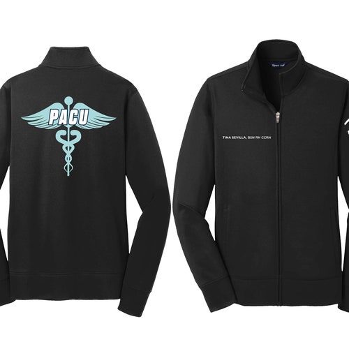 Healthcare Nurse Jacket RN Jacket Sweatshirt Embroidered Etsy