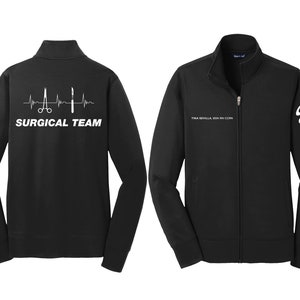 Surgical Team Embroidered Jacket I Surgery Nurse Jacket