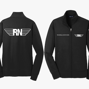 RN Embroidered Jacket Personalized Registered Nurse Jacket