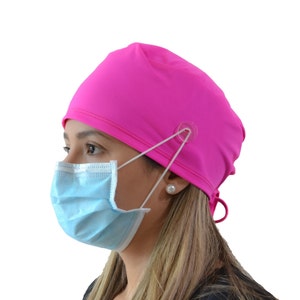 Pink Surgical Cap Women I Nurse Cap