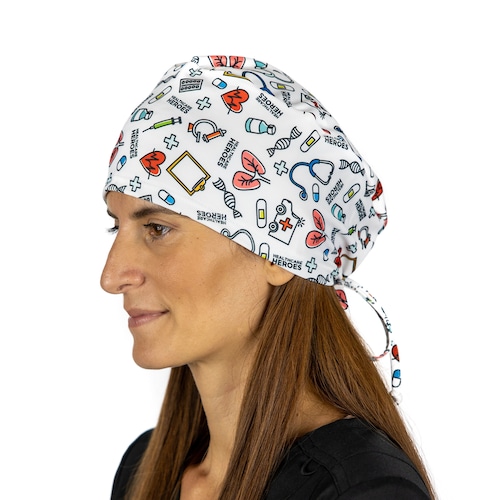 Print Surgical Cap Women I Nurse Cap Etsy