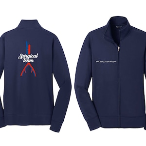 Surgical Team Embroidered Jacket Surgery Nurse Jacket Vascular Embroidered Jacket