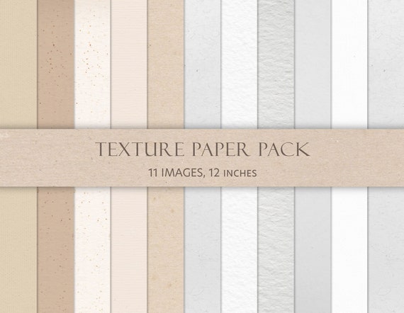 White Paper Textures, Fine Art Paper Textures, Watercolor Paper Texture,  White Digital Papers, White Paper Background, 6 Images, JPEG Files. 