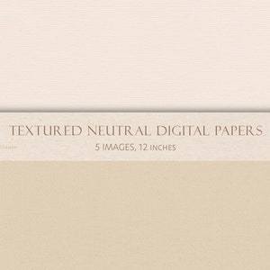 A pack of digital textured paper with neutral colors, featuring a variety of textures perfect for adding depth and dimension to any project. Each paper has a different texture.