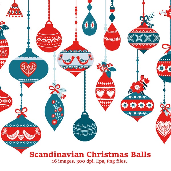 Scandinavian Christmas Ornaments - Etsy