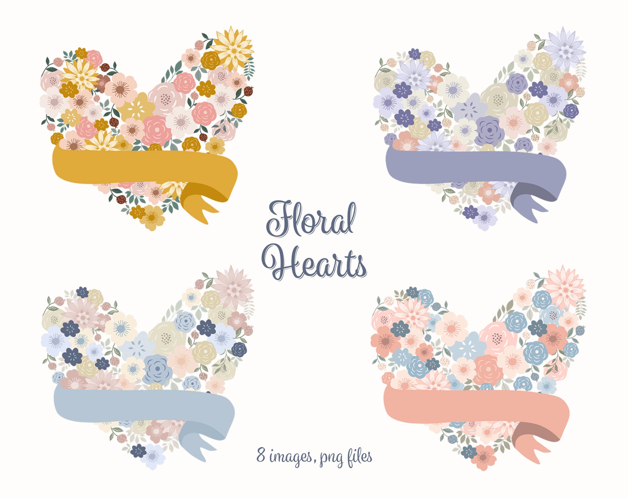 Clipart Flowers And Hearts