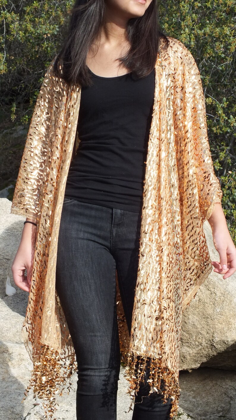 sheer kimono top