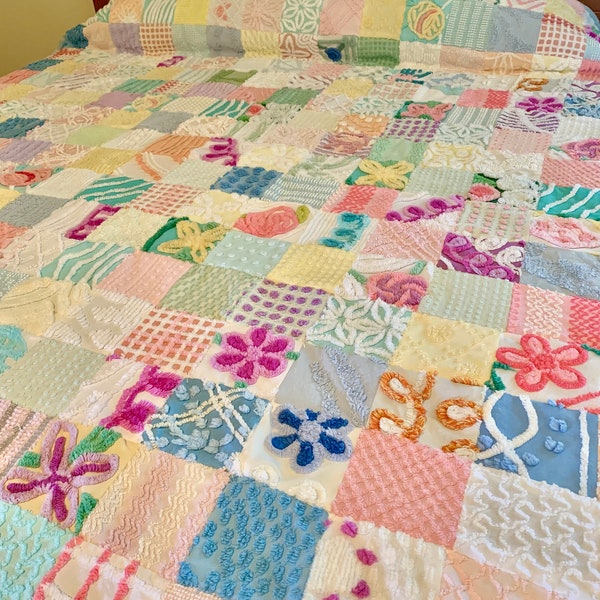 Quilt Bedspread Vintage Etsy