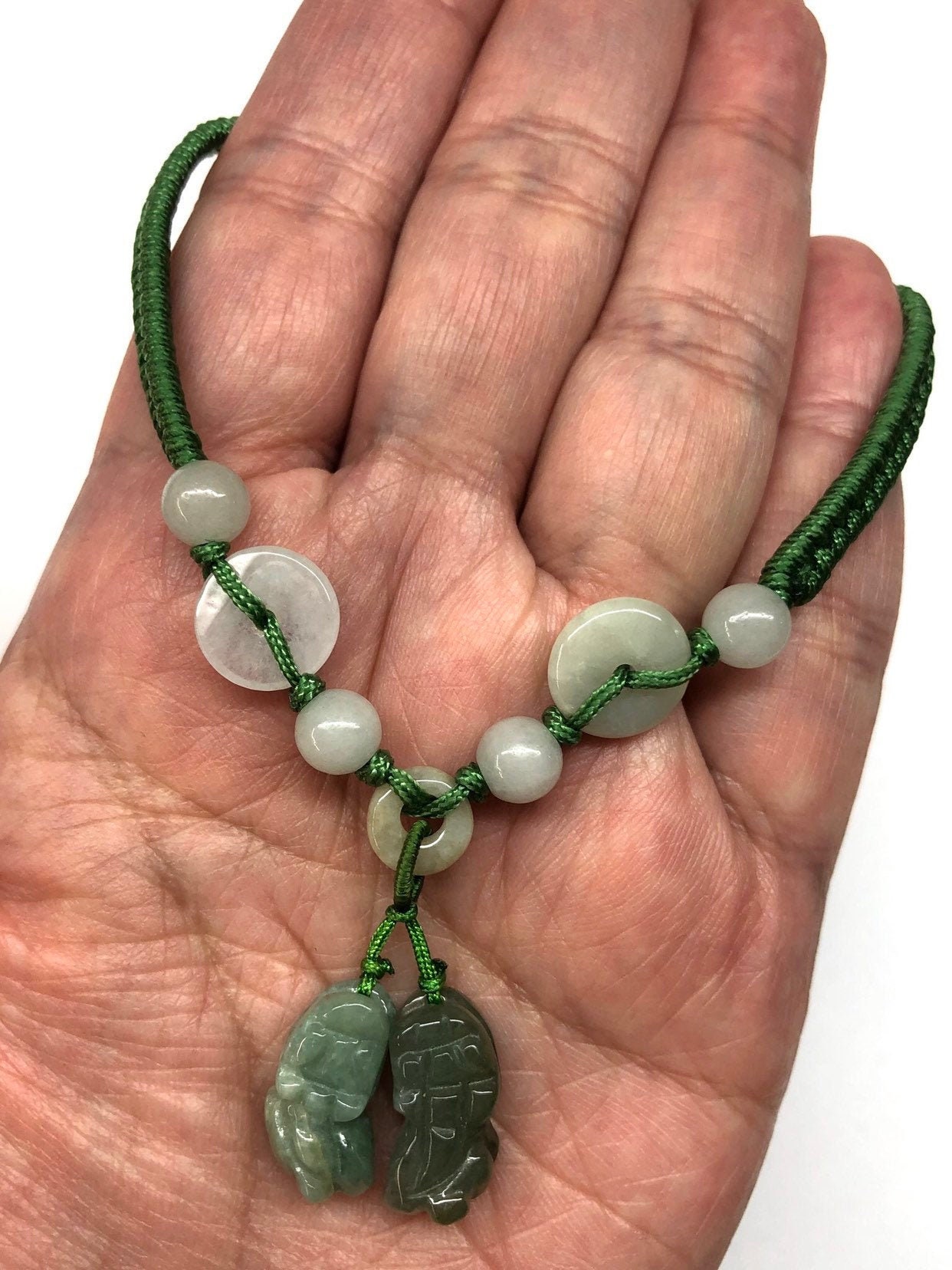 Jade Bracelet Carved Jade Chinese Pi Yao Bracelet Lucky Etsy