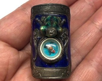 アンティーク翡翠リング、翡翠毒リング、中国製リング、アンティーク